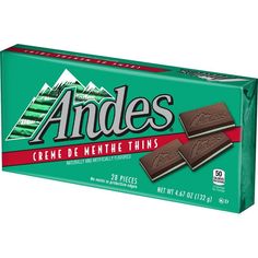 andes creme de venttre thins chocolate bar