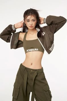 Pop Clothes, K Pop Clothes, Streetwear Photoshoot, Waist Jacket, K Pop Fashion, Practice Outfits, Estilo Preppy, Dance Practice