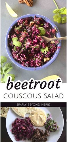 beetroot and couscous salad is an easy side dish for any meal