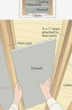 the diagram shows how to install an insulated floor joist