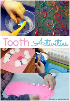 toothbrush activities for toddlers and preschoolers to do with the toothpaste