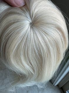 Tillstyle Top Hair Piece Remy Hair White Blonde Ice Blonde - Etsy Short Hairstyle Party, Grey Hair Topper, Hairstyle Party, Best Human Hair Extensions, Ice Blonde, Hair White, Human Hair Clip Ins, Hair Volume, Short Hair Wigs