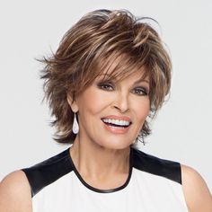 Raquel Welch Short Shag Hairstyle Raquel Welch Wigs, Haircut Styles For Women, Classy Hairstyles, Short Shag Hairstyles, Short Layered, Shag Hairstyles, Short Layered Haircuts, Raquel Welch, Haircut For Older Women