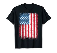 PRICES MAY VARY. Lightweight, Classic fit, Double-needle sleeve and bottom hem Usa T Shirt, Army Mom Shirts, Red Friday, Usa Patriotic, American Flag Shirt, American Heroes, Flag Shirt, T Shirt Women, July 4th