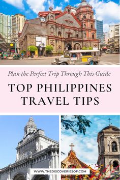 the top things to see and do in this philippines travel guide with text overlay