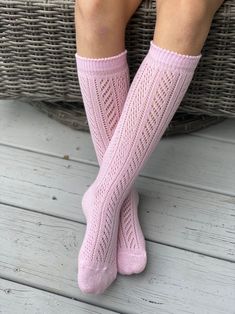 Knee high socks crochet Baby Pink – Neman Shoes Pink Knee High Socks, Socks Crochet, Pink Sale, Knee High Socks, Classic Shoes, Pink Cotton, High Socks, Baby Pink, Crochet Baby