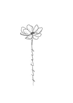 a drawing of a flower with the word love written in cursive writing on it