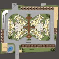 the site plan for an apartment complex