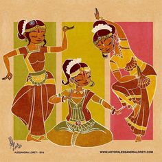 India Drawing, Culture Drawing, Dance Of India, Dancing Drawings, Indian Art Gallery, Indian Paintings