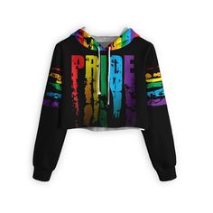 Black Hooded Top With Sublimation Print, Black Sporty Hoodie With Sublimation Print, Black Sweatshirt With Sublimation Print For Streetwear, Black Hooded Top With Custom Print, Black Custom Print Hoodie For Streetwear, Black Tops For Pride Streetwear, Custom Print Black Hooded Hoodie, Black Hoodie With Custom Print For Winter, Black Custom Print Hoodie For Winter