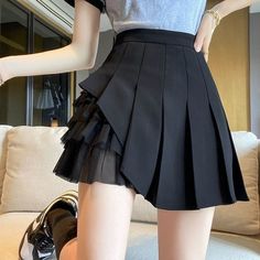 Rok Mini, Skirt Y2k, Skirt Summer, Mesh Skirt, Fall Skirts, Black Wrap Dress, Short Skirt, Types Of Skirts, Y2k Fashion