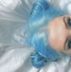 Sky Blue Hair, Navy Blue Hair, Makeup Hacks Beauty Secrets, Fantasy Hair, Dull Hair, Hair Inspiration Color, Dream Hair