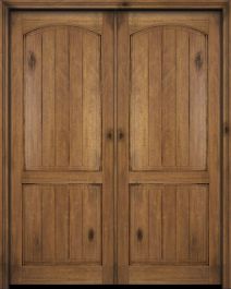 an image of two wooden doors that are open