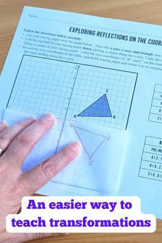 an easy way to teach information about triangles