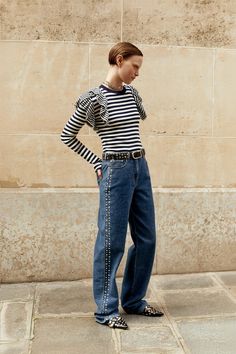 Tagwalk: The Fashion Search Engine Womens Knitwear, Street Style Aesthetic, Summer 2025, Trendy Streetwear, Half Sleeve Shirts, Street Style Fashion, Denim Blouse, Sonia Rykiel, Midi Shirt Dress