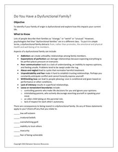 This worksheet helps people understand how their family of origin might have contributed to their current psychological problems. It asks them to think about ways in which their family was unsupportive or even detrimental to their growth. Questions help people explore how dysfunctional problems can come from different generations and manifest themselves in the present. (0722, family therapy, relationships, families) 9 Pages. Family Therapy Worksheets, Family Of Origin, Different Generations, Internal Family Systems, Dysfunctional Relationships, Mental Health Therapy, Family Systems, Therapy Resources, Unhealthy Relationships