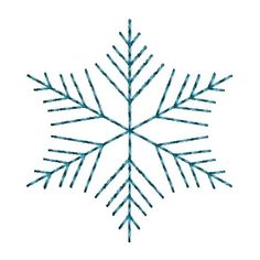 a snowflake is shown on a white background