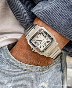 Cartier Watches Mens, Dream Watches, Wrist Wear, Cartier Men, Stylish Watches, Fine Watches