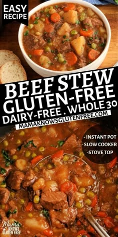 beef stew glutenfree dairy - free slow cooker recipe