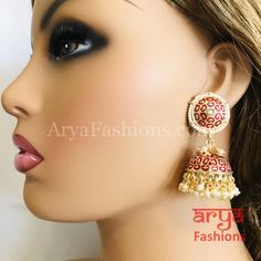 Rajasthani Meenakari Jhumka Earrings with Pearl beads Premium Quality Kundan Jhumka Earrings Length: Approx. 2.5" Light-weight Push-Back closure Gold Finish on high-quality brass as the base metal, Kundan stones and Pearls Suitable for any traditional or contemporary attire and occasion In-stock & ready-to-ship **Color may vary slightly due to photography and lighting. Kundan Jhumka Earrings, Kundan Jhumka, Jhumka Earrings, Green Bead, Base Metal, Pearl Beads, Gold Finish, Colored Diamonds, Premium Quality