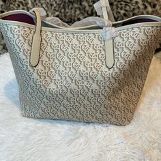 Nwt Coach City Tote In Signature Canvas. Signature Coated Canvas And Smooth Leather, Inside Zip Pocket, Handled With 10' Drop, 13"L, 11 1/2" H, 6 1/4" W. Matching Wallet For Sale In Closet. Elegant Tan Bag With Large Capacity, Elegant Tan Bags With Large Capacity, Elegant Large Capacity Tan Bag, Coach White Large Capacity Shoulder Bag, Large Capacity Coach Beige Bag, Coach Designer Bags With Large Capacity, Coach Designer Bag With Large Capacity, Designer Coach Bags With Large Capacity, Designer Coach Bag With Large Capacity