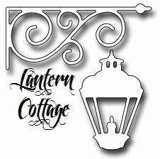 a lantern is hanging from the side of a sign that says, lanterns and cottage