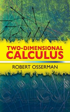 the cover of two dimensional calculas by robert osserman, with an abstract background