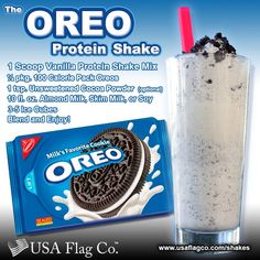 Oreo Protein Shake, Protein Shake Recipe, Healthy Protein Shakes, Vanilla Protein Shakes, Coffee Protein Shake, Herbalife Shake Recipes, Protein Smoothies, Protein Shake Smoothie, Herbalife Recipes