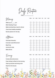 #Daily_Routine_For_Stay_At_Home_Mom #Daily_Routine_Checklist #Focus_On_God #Mom_Routine Daily Routine Checklist, Busy Mom Planner, Focus On God, Mom Checklist, Mom Routine, Daily Routine Planner, Study Planner Printable, Routine Checklist, Daily Weekly Planner