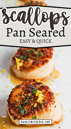 Pan-Seared Scallops Best Sea Scallop Recipes, Scallops And Mushrooms Recipe, Golden Restaurant, Cooking Scallops, Grilled Mussels, Appetizer Table