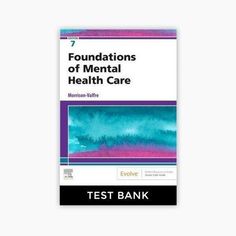 the book cover for foundationss of mental health care