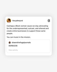 Cashapp any one of them (or more) right now. I’m actually so serious. Black women and femmes stay putting people on, putting things together, and putting that ish on just to be told we’re doing too much, we want too much, or we’re somehow not enough. Sis, you are the blueprint. You are divinity, hope, and joy embodied. Stop letting them play in your face like they don’t know. You are forever THAT ONE. And if you’re not a Black woman or femme but you’re still reading this, choose someon...