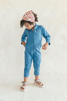 IT'S MY TIME TO SHINE Content + Care 100% Cotton Machine wash cold + tumble dry low or hang dry Sizing + Details Zipper on front Pockets Cropped fit Size up for a more oversized fit Unisex Blue Long Sleeve Jumpsuits And Rompers For Playtime, Cotton Jumpsuits And Rompers With Pockets For Playwear, Cotton Long Sleeve Jumpsuits And Rompers For Playwear, Casual Solid Color Jumpsuits And Rompers For Playwear, Blue Casual Jumpsuits And Rompers For Playwear, Spring Blue Jumpsuits And Rompers For Playwear, Playful Blue Cotton Jumpsuits And Rompers, Blue Cotton Playful Jumpsuits And Rompers, Blue Cotton Jumpsuits And Rompers For Playwear