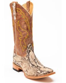 Cody James Mens Brown Python Western Boots - Square Toe, Brown Best Cowboy Boots, Shyanne Boots, Snakeskin Cowboy Boots, Mens Boots For Sale, Justin Boots Womens, Dan Post Boots, Twisted X Boots, Roper Boots, Ariat Boots