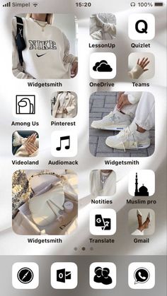 an image of some white sneakers and other things