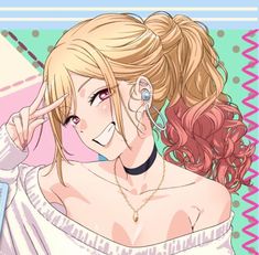 Marin And Gojo, My Dress Up Darling, Dress Up Darling, Marin Kitagawa, An Anime, Pink Hair, Blonde Hair, Dress Up