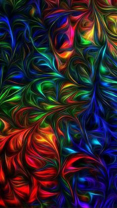 an abstract background with multicolored swirls