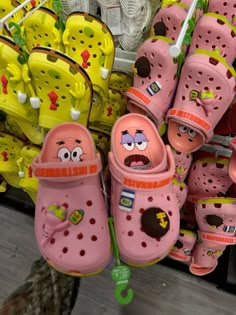 Spongebob Crocs, Croc Ideas, Crocs Pink, Timeless Shoes, Teen Swag Outfits, Pretty Shoes Sneakers