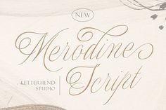 the words mermaide and swirls are written in cursive writing