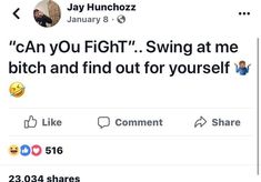 the twitter account for jay hunchozz, who has been blocked by two people