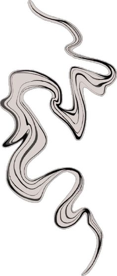 an abstract drawing of wavy lines on a white background