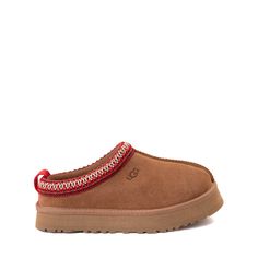 UGG® Tazz Platform Slipper - Little Kid / Big Kid - Chestnut Uggs Tazz, Ugg Tazz Platform, Tazz Slipper, Ugg Tazz, Ugg Store, Shoe Size Chart Kids, Preppy Shoes, Ugg Tasman, Clog Shoes