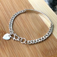 Baby Anklet, Silver Baby Bracelet, Silver Market, Newborn Bed, Gold Claddagh Ring, Toddler Bracelet, Children's Jewelry, Curb Chain Bracelet, Medical Bracelet