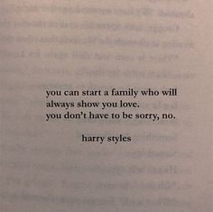 an open book with the words harry styles on it