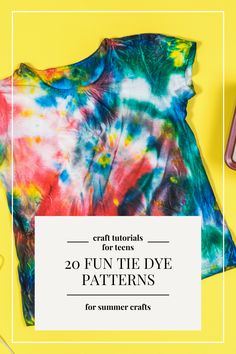 tie dye patterns for kids Easy Tie Dye Patterns, Fun Tie