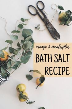 Bath Salt Recipe, Diy Bath Soak, Bath Soak Recipe, Orange Eucalyptus, Diy For Beginners, Salt Recipes, Natural Skincare Recipes, Mountain Rose Herbs