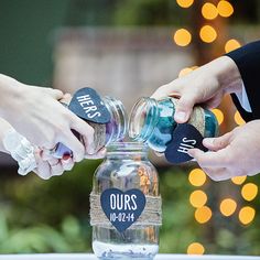 Unity Ideas, Wedding Jars, Disneyland Wedding, Sand Ceremony Wedding, Wedding Ceremony Unity, Unity Sand Ceremony, Unity Sand, Wedding Ceremony Ideas, Wedding Sand