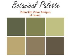 the color scheme for this pantoneal palette is brown, green and beiges