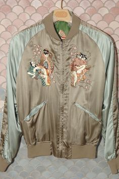 Gucci (Tom Ford) Satin "Shunga" Reversible Jacket, US 42, Flawless, Never Worn | eBay Gucci Spring Streetwear Outerwear, Vintage Gucci Long Sleeve Outerwear, Tom Ford For Gucci, Gucci Hoodie, Gucci Sweatshirt, Tom Ford Gucci, Gucci Jacket, Butterfly Embroidery, Blue Shirt Dress