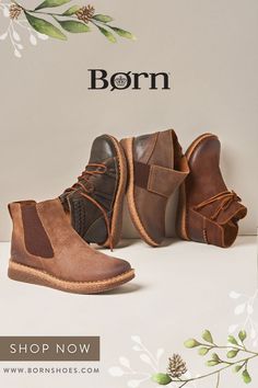 The holidays are here! Take comfort in Børn this holiday season. Featured styles: TEMPLE II, TORA, CALYN AND FALINE. Shop these best-selling styles and more on bornshoes.com. Born Boots Outfit, Comfortable Brown Leather Boots, Rustic Brown Boots With Suede Lining, Fall Suede Boots With Waxed Finish, Brown Suede Boots With Waxed Finish, Comfy Fall Boots, Born Shoes Women, Womens Fall Boots, Born Boots